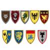 Medieval Military MOC Castle Knight Building Blocks Figures Accessories King Helmet Shield Flags Shoulders Armor Toy Gift N031