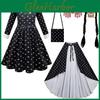 The Addams Family Wednesday Costume For Girls With Polyester Fabric For Halloween Parties And Cosplay