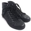 Ausgezeichnete GUCCI High-Top-Sneaker schwarzes Canvas Herren 6,5 426188 Gebraucht