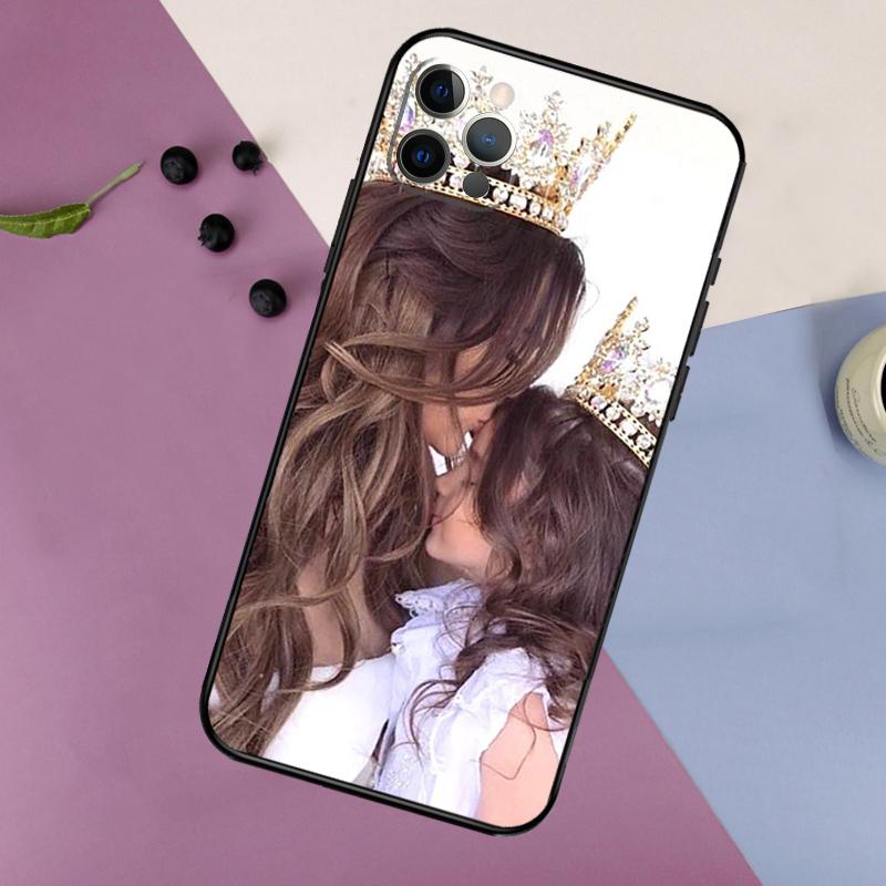 Beautiful Mother Daughter Son Phone Case For iPhone 16 15 14 13 11 12 17 Pro Max mini 15 16 Plus 16e 17 Air Bumper Cover