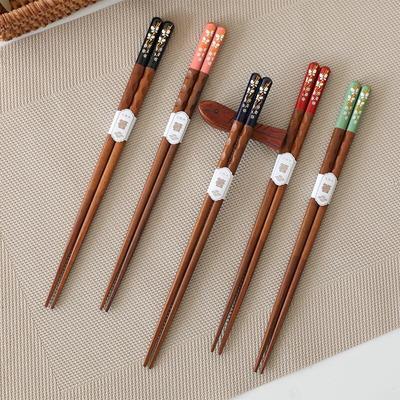 ZISIZ Carved Ironwood Chopsticks with Butterfly Design