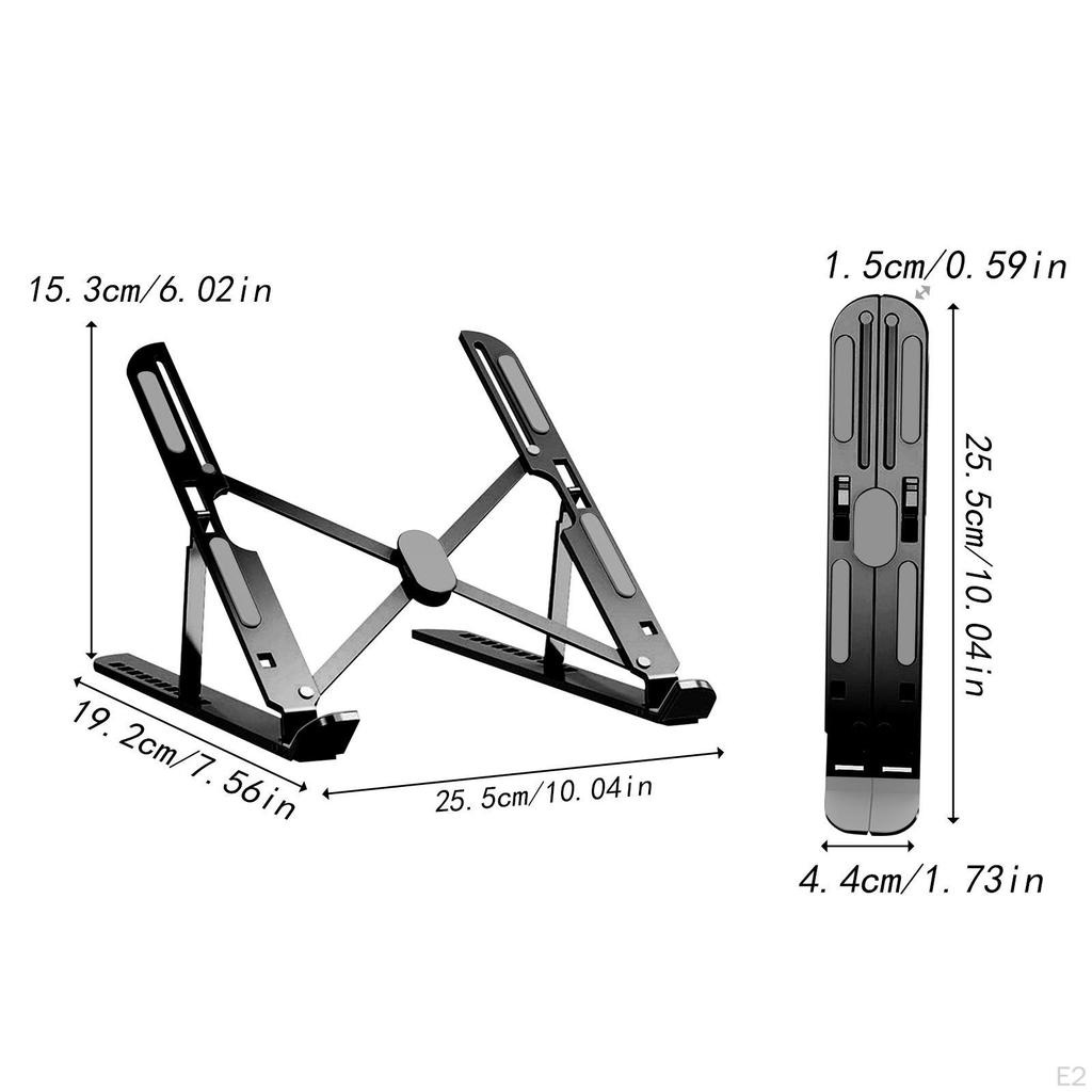 Desktop Laptop Ständer, Tragbarer Halter, Universal-Erhöhung aus Aluminiumlegierung mit Belüftung Und
