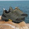PU Leather Hiking Shoes Anti-collision Outdoor Sneakers Men's Waterproof Climbing Sports Shoes Anti-slip Camping Trekking Shoes