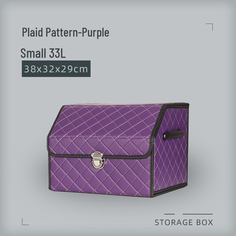 

Складной кожаный органайзер для багажника автомобиля и ящик для хранения Small 38*32*29CM