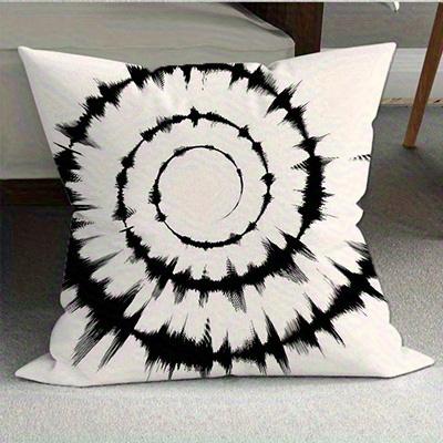 Home Decor Abstract Black And White Geometric Pillow Covers Pattern Cushion Cover Suitable For Sofa Bedroom Car Pillow Cover