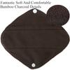 10PCS Reusable Bamboo Charcoal Cloth Panty Liner,Mixed Color,Women Menstrual Sanitary Pads