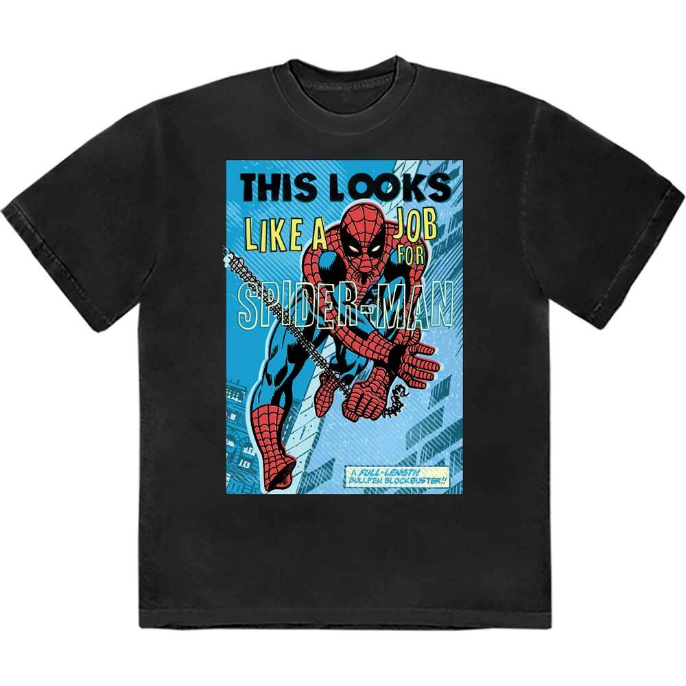 

Marvel Comics Looks Like A Job For Spiderman T-Shirt Black New Unisex T-Shirt L