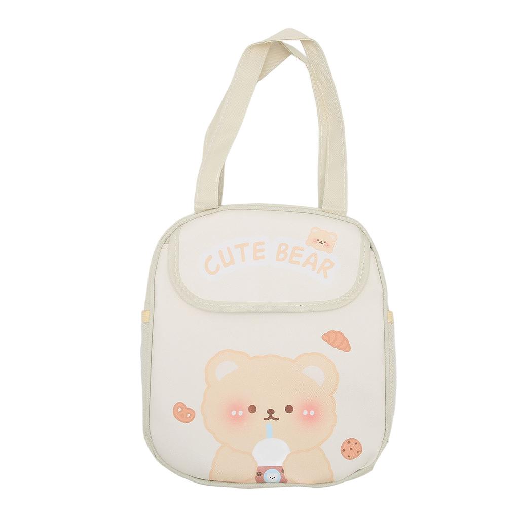 Insulated Lunch Bag for Girls Cartoon Pattern Large Capacity Aluminum Foil Thicken Kawaii Lunch Box