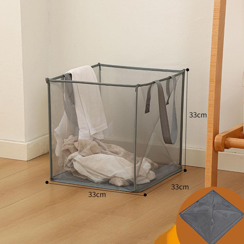 For Folding Laundry Basket Organizer For Dirty Clothes Bathroom Clothes Storage Bag Household Frame Bucket Sundries Storage