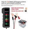 Tester Akumulatora Samochodowego BM310 12V Samochodowy Cyfrowy Tester z 6-diodowym Wyświetlaczem Świetlnym Analizator Samochodowy Diagnostyczny Skaner Alternatora