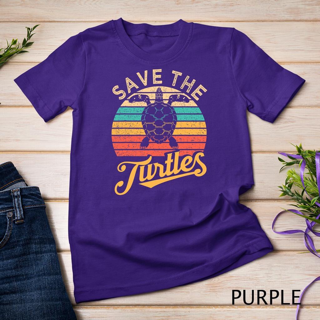 Save The Turtles Animal Rights Sea Turtle Retro Style Unisex Tshirt Woman Man Summer Fashion Casual Cotton Graphic T Shirts