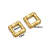 10pcs Stainless Steel Hollow Square Round Triangle Charms Texture Connectors for DIY Jewelry Findings Necklace Earrings Supplies