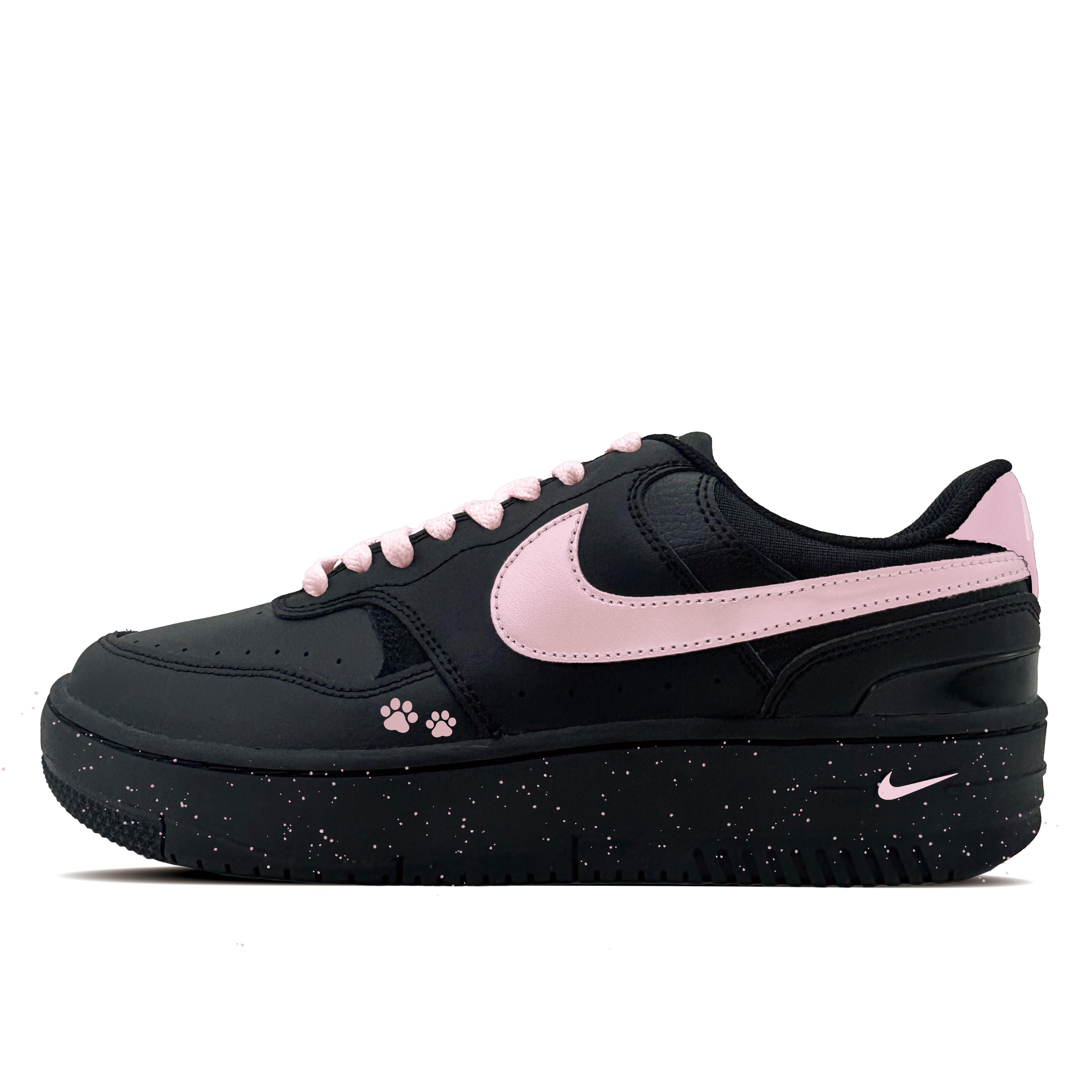 

Nike Gamma Force Ink Claw Synthetic Leather Abrasion Resistant Low top Skateboard Shoes Unisex Black HQ1674-001(team-1081) 38.5