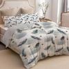 Golden Thread Ink Feather Duvet Cover, Down Duvet Cover, 3D Digital Printing Fashion Design Duvet Cover, Bedding Cover