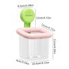 Dopamine Color Suction Cup Storage Box Wall Hanging Transparent Waste Face Towel Organizer Abs Cosmetic Holder Case