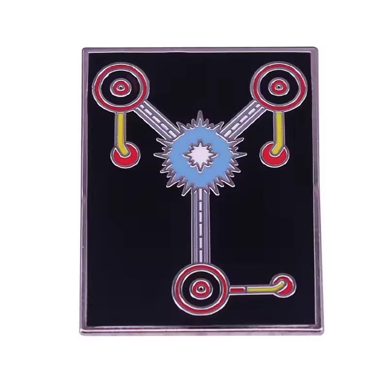 Back to the Future Enamel Pin Badges Anime Lapel Pins for Backpack Men Brooch for Clothes Pins Accessories Gifts