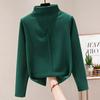 Womens Sweaters Fall Long Sleeve Ribbed Knit Pullover Loose Mock Neck Lightweight Casual Sweater Tops