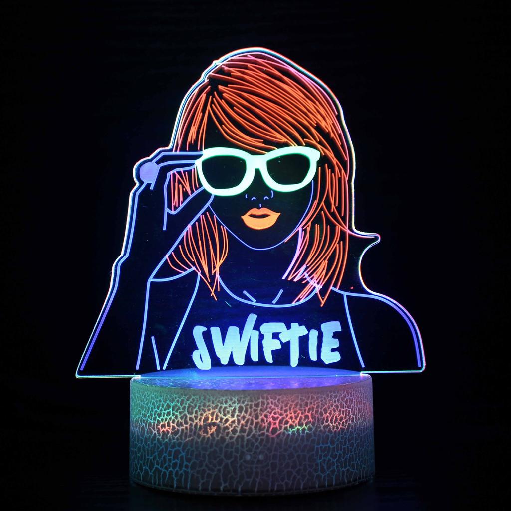 Music Taylor Guitar Music Note Earphones Series Ambient Light Usb Colorful Rgb Night Light Small Desk Lamp