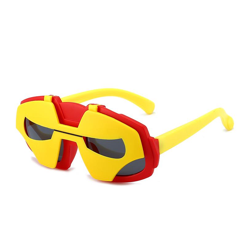 Children's Polarized Silicone Sunglasses: Cute Cartoon Design for Kids Ages 4-8