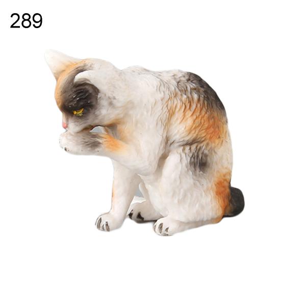 Simulation Mini Cats Kitty Figure Model Statue Home Ornaments Gift Kids Toy