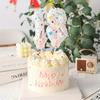1pc Cake-Decorated Digital Balloon, for Bathing, Cake Decoration, Birthday Festival Number Flag, Handheld Aluminum Film Balloon Group Number Birthday