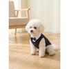 Polyester Haustierkleidung Teddy Hundekleidung Frühling Sommer Haustierjacke Katzenkleidung Weinrot Marineblau Schwarz Hundemantel mit einer Fliege