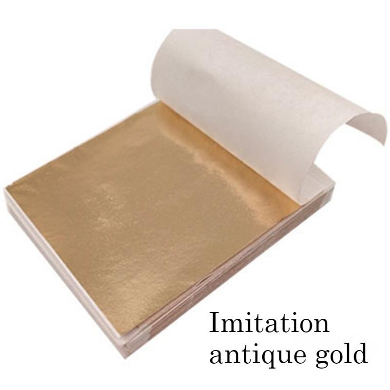 High Quality Gold/silver Foil Paper 9 * 9CM, Color, Buddha Statue Hotel Decoration Supplies, Furniture DIY Crafts Gold Foil Paper, Nail Art Supplies