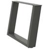 Vidaxl Coffee Table Legs, 2 Pcs, Anthracite, 70X(42-43) Cm, Steel