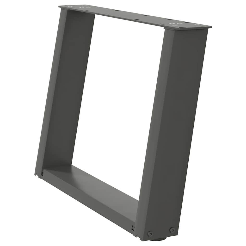 Vidaxl Coffee Table Legs, 2 Pcs, Anthracite, 70X(42-43) Cm, Steel