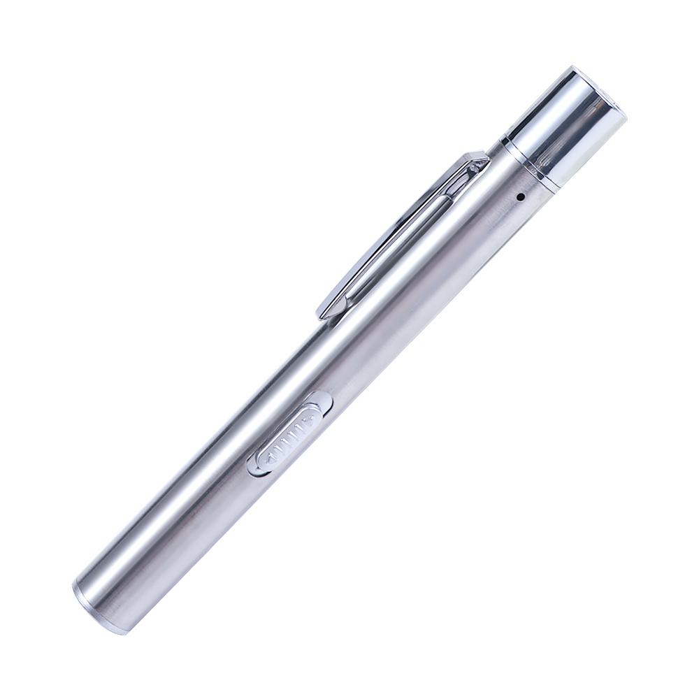 Multi Function Mini LED Pen Stainless Steel Led Flashlight Penlight Torch LED Pen Light Doctor Nurse Pen Nursing Handy Pen
