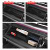 LUCKEASY for Hyundai Santa Fe 2024 2025 Car Glove Box Partition ABS Storage Tray Organizer Glovebox Container Accessories Black