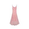 2026 Spring/Summer Pink Bamboo Rhyme Spaghetti Strap Long Dress for Women
