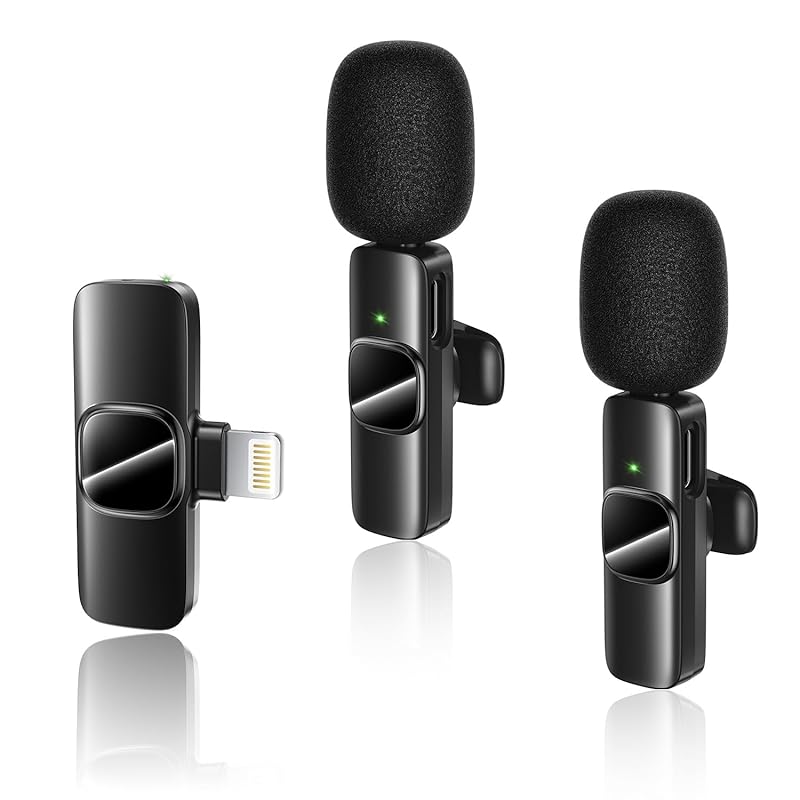 

GTTCCG [Latest version] Pin microphone wireless microphone [Can be used by two people at the same time] No Bluetooth required No APP required instant
