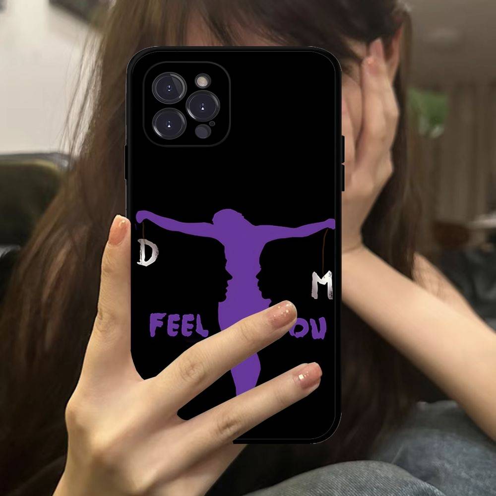D-Depeche Mode Rock-ES Band For Iphone 17 16 15 11 13 14 Pro Max Plus 12 Mini Black Shell Cover Phone Case