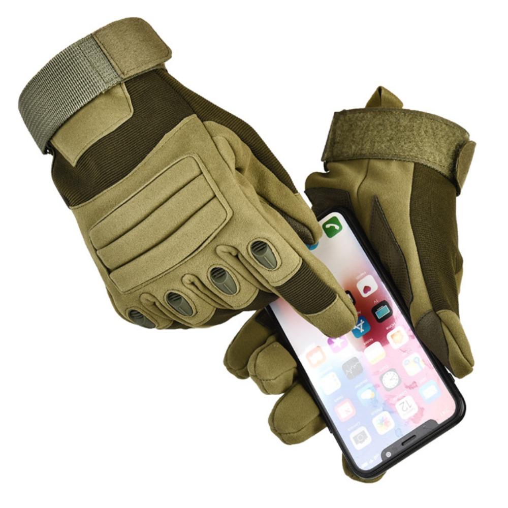 Full Finger Touch Screen Protection Wear Resistant Training Outdoor Sports Black Hawk Tactical Gloves