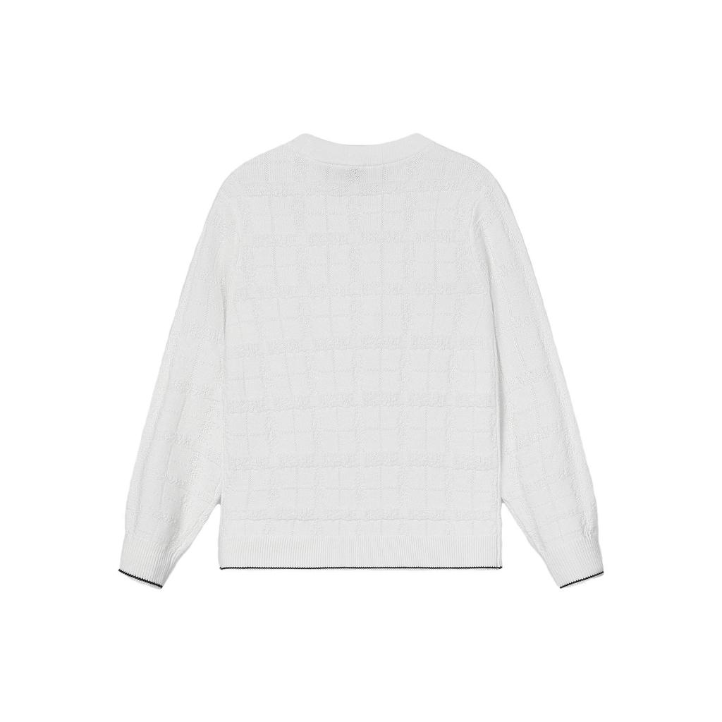 New FILA Sweater Women's Steam White F11W411405F-IV