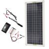 12V 30W Portable Solar Panel Kit with 220W Inverter Controller Polysilicon High Efficiency 2 USB Por