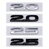 Auto Emblem Plakette Aufkleber 3D ABS 2.0 2.5 Geformter Aufkleber Kotflügel Emblem Heckklappe Plakette Aufkleber Auto Zubehör