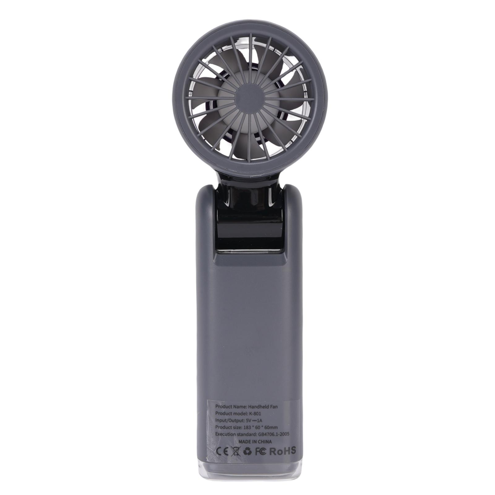 

Portable Handheld Fan High Speed 100 Speeds Foldable LED Display USB Rechargeable Small Fan for Travel Camping
