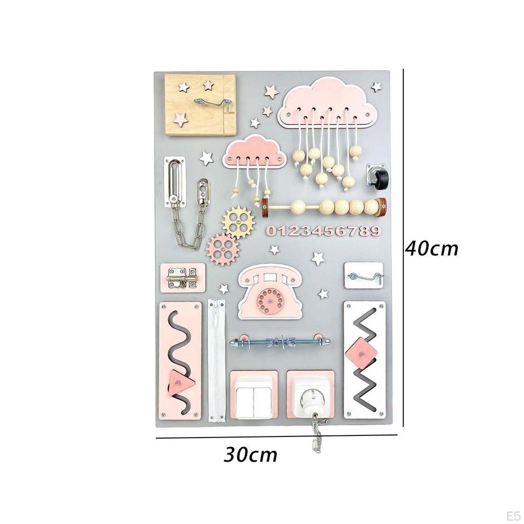 Creative Wooden Activity Board for Kids' Cognitive Development