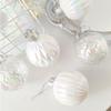 3pcs/box 8cm Christmas Ball Decorations Colorful Transparent Balls Xmas Tree Hanging Pendant Home Navidad New Year Ornaments