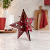 Wooden Independence Day Ornament, 3D Spliced Stars Red White Blue Patriotic Decoration, Fourth of July Decoration