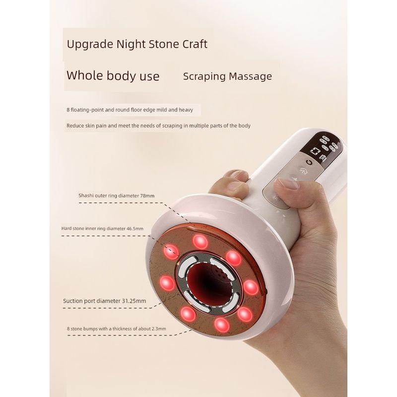 Large Bread-Shaped Electric Meridian Brush, Full Body Use, Abdominal Massage Device, Belly Rubbing Magic Tool with Pulse Dredging and Gua Sha Function