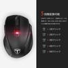 Qtuo 2.4G Wireless Mouse, 5DPI (800-1200-1600-2000-2400), High Precision, Adjustable Buttons, Weight: 0.088kg