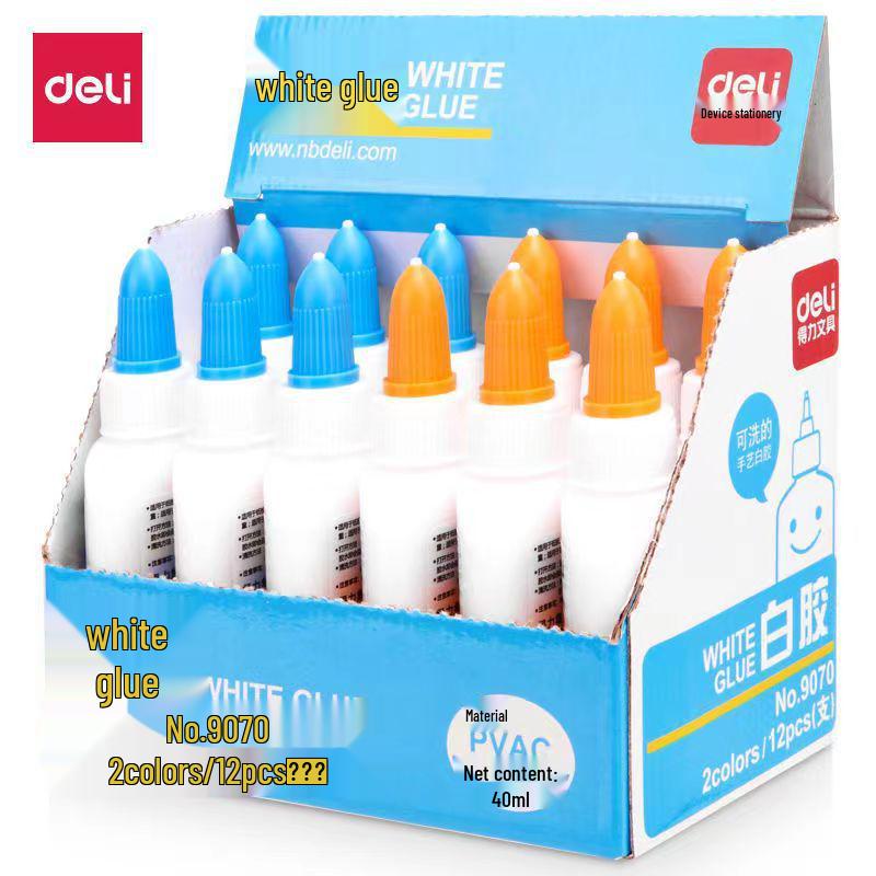 Deli Stationery Handmade Washable White Glue for Children's DIY (9070/9071/9072)