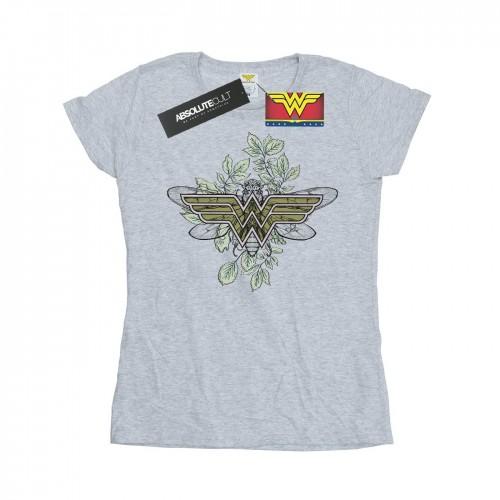 

DC Comics Womens/Ladies Wonder Woman Butterfly Logo Cotton T-Shirt білий