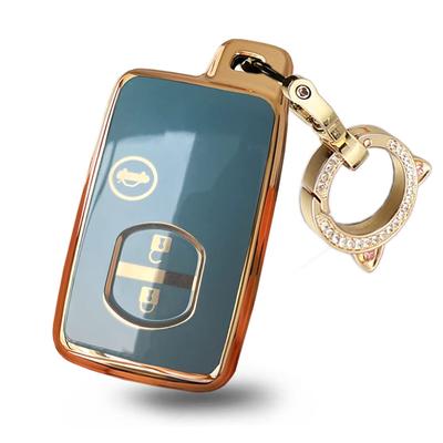 Toyota Smart Key Cover Schlüsselhalter Schlüsseletui Kompatibel mit TOYOTA 180 200 Serie Majesta 120 130 Serie Mark