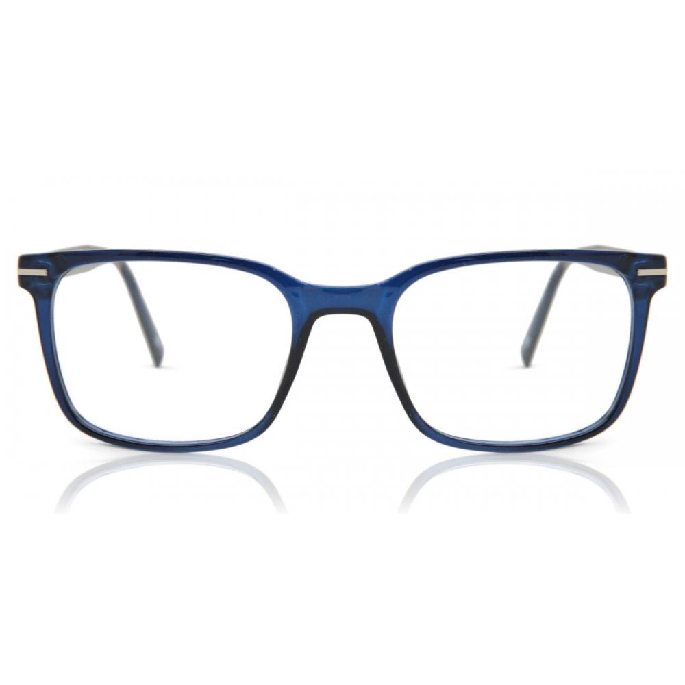 

Full Rim Square Transparent Dark Blue Smartbuy Collection Forillon Cp119b Fashion Unisex Eyeglasses Dark Blue/53