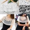Women's Fashionable Lace Capelet with Embroidery Hollow out False Half Shirt Collar Neck for Special Occasion