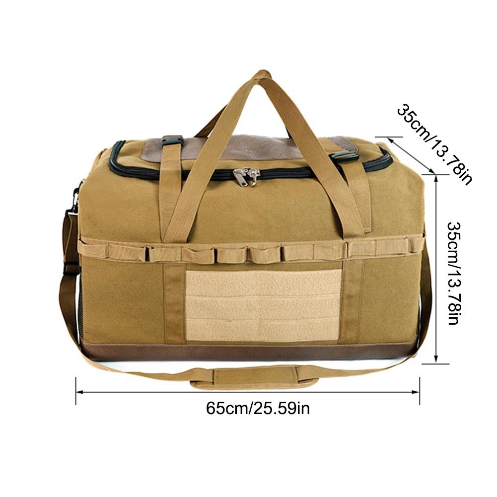 Camping Storage Bag Picnic Supply Handbag Large Capacity Picnic Tableware Organizer Shoulder Bag Outdoor Collapsible Storage Box